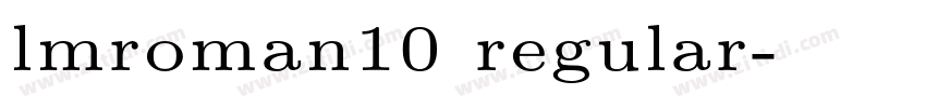 lmroman10 regular字体转换